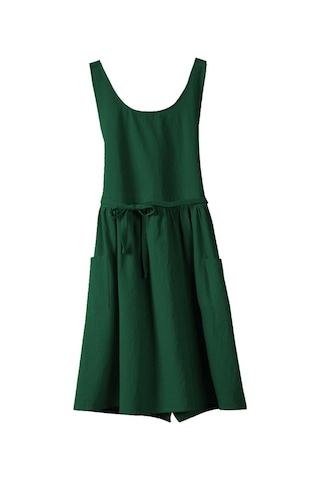 Homyl Pamuklu Mutfak Önlüğü Şef Makinede Yıkanabilir Kolsuz Yeşil