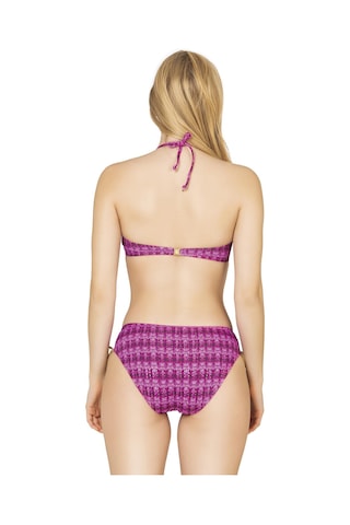 Endeep Kadın Pembe Parıltılı Straplez İp Detaylı Bikini Takımı Pembe