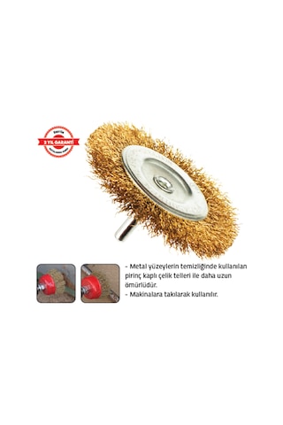 Tomax Pimli Saçaklı Daire Fırça 75 Mm 10 Adet