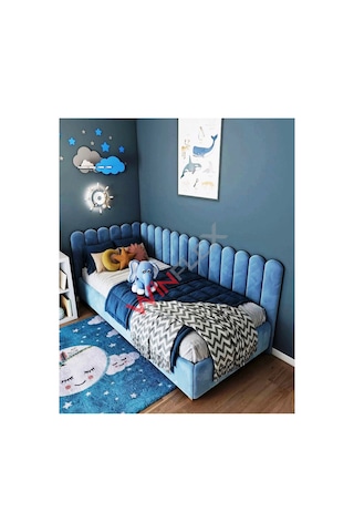 Winflex Yatak Başlık ,duvar Ve Oda Dekorasyon Panel 10adet- 15x100cm Mavi 100 x 150 CM