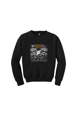 Napalm Death From Enslav Siyah Sweatshirt Beyaz