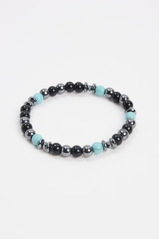 Unisex Doğal Taş Siyah Bileklik-31753 - Siyah