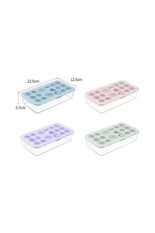 Yaratıcı Dıy Ev Dondurma Kalıbı Buz Kafes Penguen Şekli Ev Yapımı Buz Küpleri Kapaklı Buz Kutusu Pembe Pembe