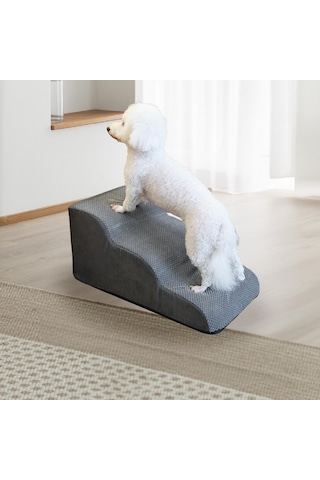Suntek Küçük Köpekler İçin Köpek Merdivenleri Yüksek Gri