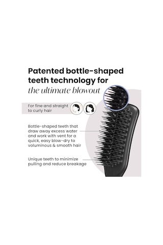 Lexroo The Ultimate Blow Dry Jet Black Saç Şekillendirici Fırça-tarak Easy Dry & Go