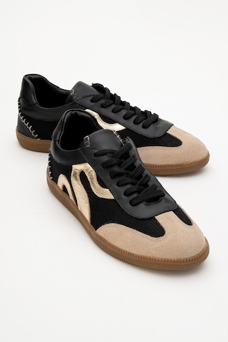 Luvishoes Luvi Shoes Perry Siyah Hakiki Deri Kadın Spor Ayakkabı Siyah