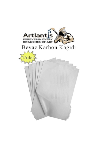 Beyaz Karbon Kağıdı A4 5 Adet 21x29,7 Cm Kopya Kağıdı Transfer Kağıdı Renkli Karbon Kağıdı