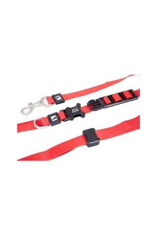 Swissplus Urban Paws Crimson Red Hands-free Ayarlanabilir Köpek Kordonu 20mm Kırmızı