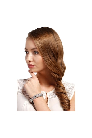 Tblk03023 Pembe Taşlı Metal Kelepçe Model Kadın Bilezik 3016-3025 Çok Renkli