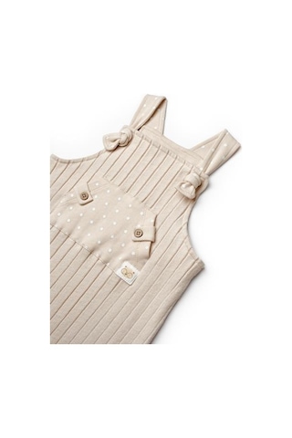 Bebek Salopet %100 Organic Pamuk Yenidoğan Serisi - Csy8114 Ekru