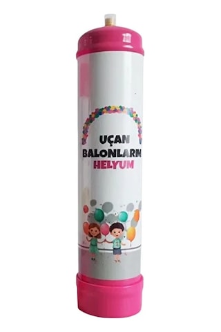 1.1 Litre Helyum Gazı - Uçan Balon Şişirme Gazı - Ses Değiştirme - Kullan At Tüp Şeffaf