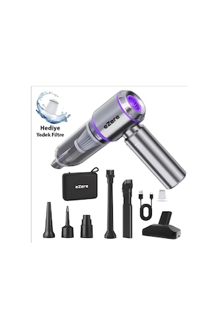 100w Çok Güçlü Ev Araba Süpürgesi Üfleme Özellikli 16000 Pa Emiş Gücü Garantili