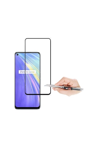 Realme 6 Zore Kenarları Kırılmaya Dayanıklı Cam Ekran Koruyucu