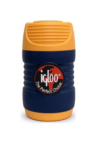 Cam Yemek Termosu - Isı Yalıtımlı - Igloo - 600 Ml - Sarı/lacivert - 200385 Diğer