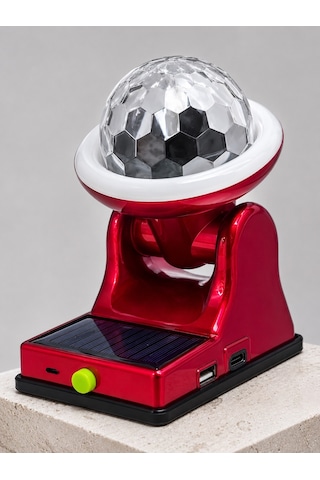 Güneş Enerjili Led Disco Lamba Şarjlı Rgb Parti Ve Dekoratif Aydınlatma Lambası Diğer