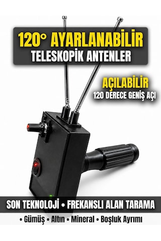 Frekanslı Alan Tarama Cihazı Son Teknoloji Siyah