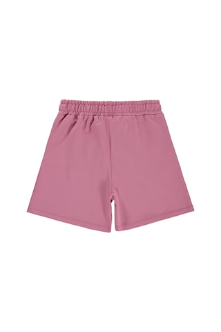 Civil Girls Paris Baskılı 6-9 Yaş Şort - Pembe Gülkurusu