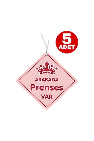 Oasis Life Arabada Prenses Var Sakız Kokulu Araç Kokusu 5 Adet