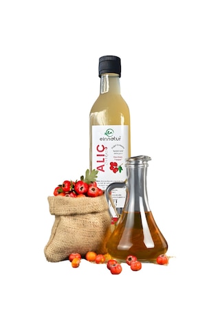 Einnatur Doğal Fermente Alıç Sirkesi %100 Saf Katkısız 500 ML