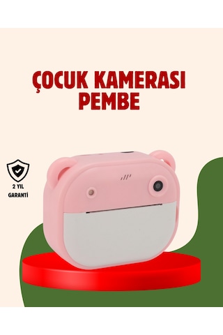 Çocuklar İçin Şipşak Yazıcı Kamera 24mp Hd Çift Lensli Termal Baskılı
