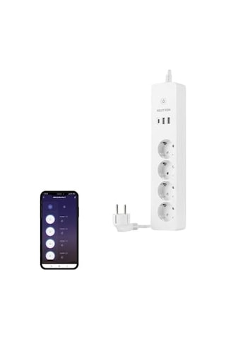 Akıllı Wi-fi Destekli 16a 4&apos Lü Çocuk Kilitli Akım Korumalı Çoklu Priz - Neutronlife Uygulaması Üzerinden Kontrol - Zamanlayıcı Fonksiyon - Usb Type-c Girişleri - 4&apos Lü Priz