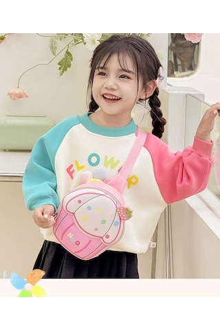 Ebitda Sevimli Çapraz Kız Erkek Çocuk Cupcake Göğüs Çantası Pembe Sanbuyos Mağazası Pembe