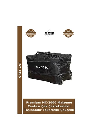 Premium Mc-2000 Malzeme Çantası Çek Çektekerlekli Taşınabilir Tekerlekli Çekçekli