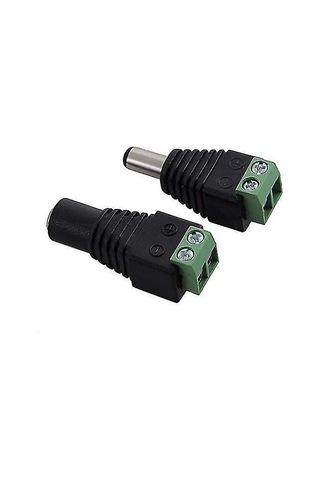 Çift Dc Konnektörler 5,5x2,1 Mm 12 V Güç Erkek/dişi Jak Cctv