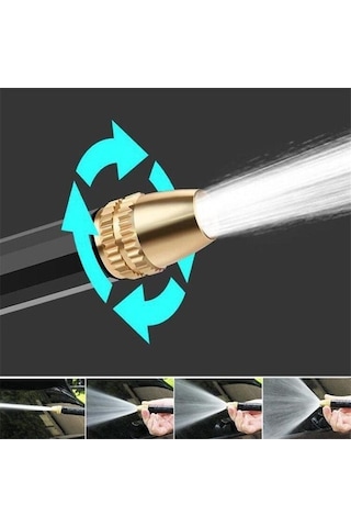 Besthome1 Jms Yüksek Basınçlı Su Tabancası, Araba Yıkama, Zemin Temizleme, Çim Avlu Bahçe Sulama, Nozulu Yağmurlama, Profesyone Siyah