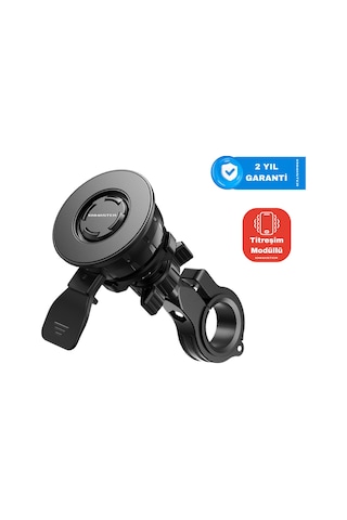 Knmaster Tt-700 Titreşim Önleyicili Motosiklet Telefon Tutucu SİYAH,GRİ