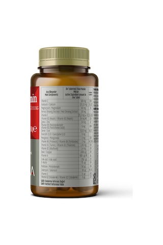 Talya Multivitamin İçeren Takviye Edici Gıda (Mineraller-Kırmızı Ginseng ve Koenzim Q10) 60 Tablet