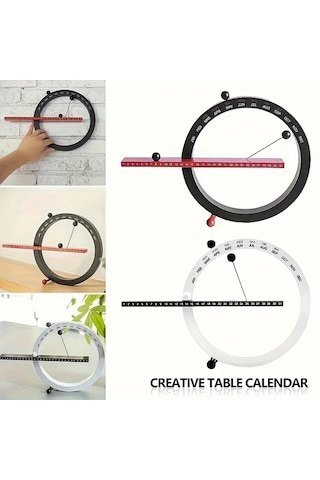 Maxaccess Manyetik Küre Saat Ve Sonsuz Duvar Takvimi - Modern Avrupa Tarzı Beyaz Ev Ofis Dekoru