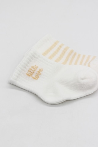 Erturkstore Penye Soket Çorap 2li 10139 Ekru Somon Çok Renkli