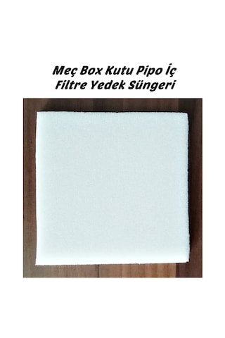 Box Çok Amaçlı Mini Akvaryum Kutu Pipo İç Filtre Süngeri 11x11cm - Beyaz Renk