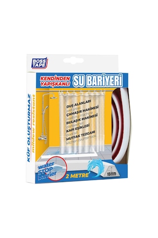 Duş, Kapı Eşiği, Mutfak Tezgahı Etrafı Su Kesici Bariyer - 2 Metr