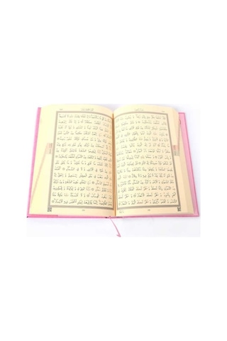Cami Boy Kur'an-ı Kerim 2 Renkli, Pembe, Mühürlü