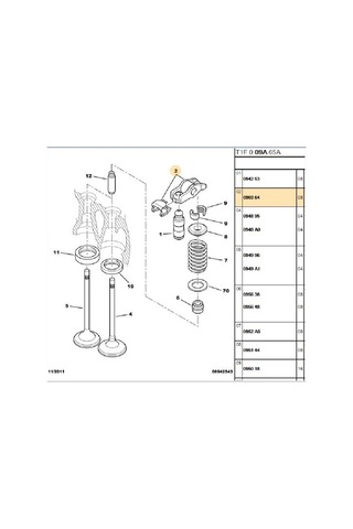 Subap Tuşu Partner Berlingo Dw10 50006430-090364