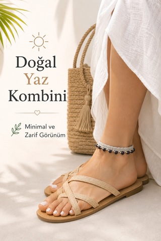 El Örgüsü Halhal Kadın Ayak Bilekliği Boncuklu İnci Renkli Gelinlik Detaylı Bohem Yazlık Ayarlanabilir Halhal Gri Siyah Boncuklu
