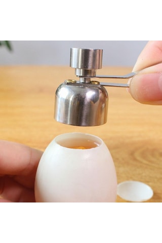 Etkili Paslanmaz Çelik Yumurta Kabuğu Kesici Sökücü Açıcı Kraker Kırıcı Mutfak Yardımcısı L Çok Renkli