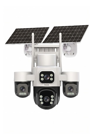 Inox Digital Inox X24 4g E-simli 6 Motorlu 4 Kameralı Solar Güvenlik Kamerası 7/24 Kayıt