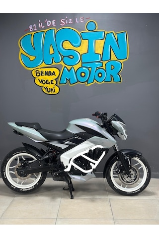 Bajaj Pulsar Ns 200 Özel Üretim Ön Koruma Demiri 3 Takozlu Beyaz