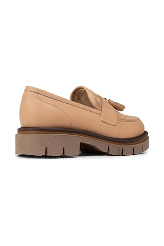 Deery Kadın Bej Hakiki Deri Loafer Ayakkabı - F2267zpdre01 Bej