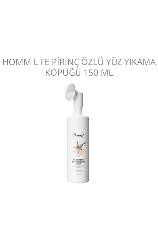 Homm Life Pirinç Özlü Yüz Yıkama Köpüğü 150 ML