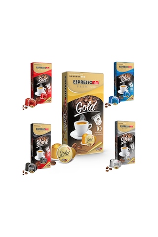Espressomm® Karışık Alüminyum Kapsül Kahve (100 Adet) - Nespresso