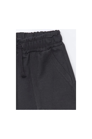 LC Waikiki Lcw Kids Antrasit Basic Beli Lastikli Pamuklu Erkek Çocuk Şort Anthracıte