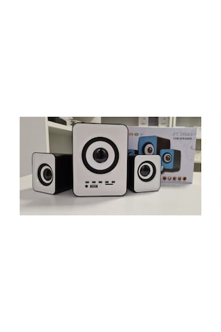 2+1 Mini Hoparlör Pc/tv/telefon Uyumlu Bluetooth Lu Ses Sistemi Speaker