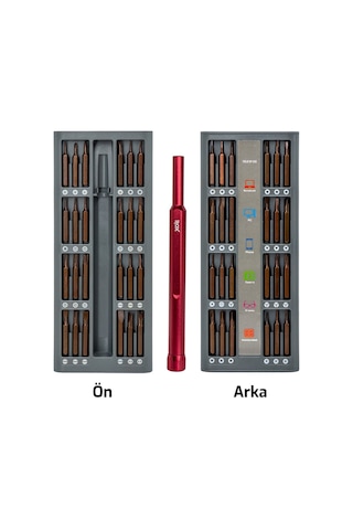 Rox 0157 Manyetik Elektronikçi Hassas Tornavida Seti 49 Parça