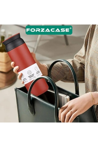 Forzacase Paslanmaz Çelik 500 Ml Sıcak Soğuk Tutan Çay Kahve Su El Termosu - Fc942 Mavi Mavi