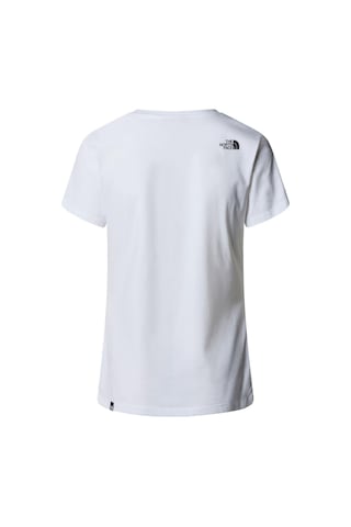 The North Face W S/s Sımple Dome Slım Tee Kadın T-shirt Nf0a87nhfn41 Beyaz