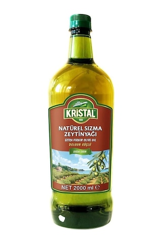 Kristal Natürel Sızma Zeytinyağı Dolgun Güçlü Lezzet 2 Litre Pet